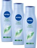NIVEA 2-in-1 Care Express Shampoo & Conditioner- 3 x 250 ml 
