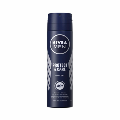 3x Nivea Men Deodorant Spray Protect&Care 150 ml