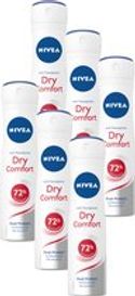 NIVEA Dry Comfort Deodorant Spray - Anti-Transpirant - 6 x 150 ml 