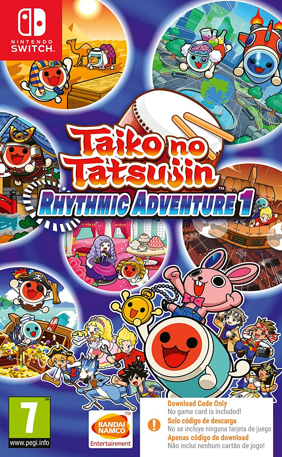 Taiko No Tatsujin Rhythmic Adventure 1 (Code in a Box) Nintendo Switch