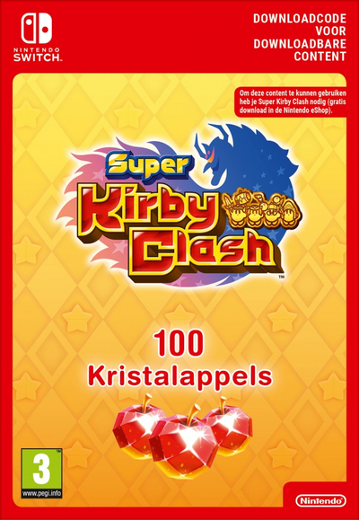 Super Kirby Clash 100 Gem Apples Nintendo Switch