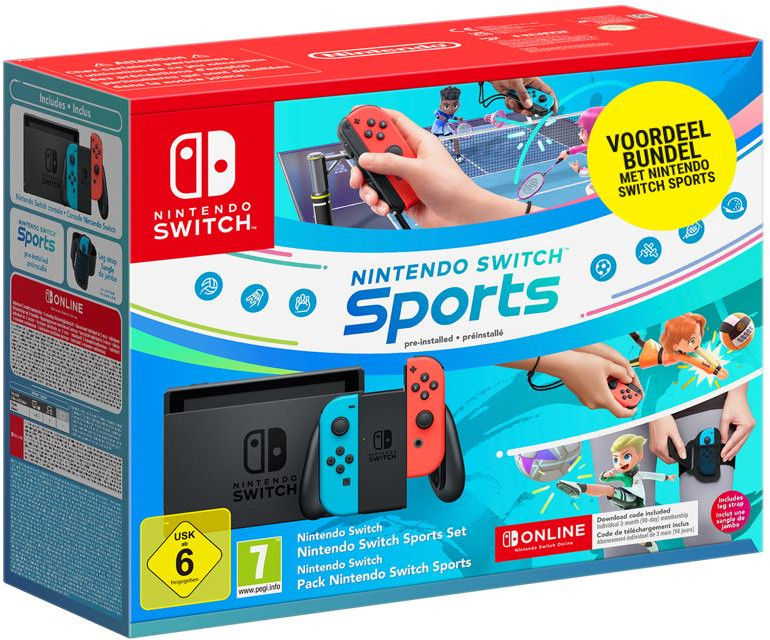 Nintendo Switch - Rood/blauw + Switch Sports