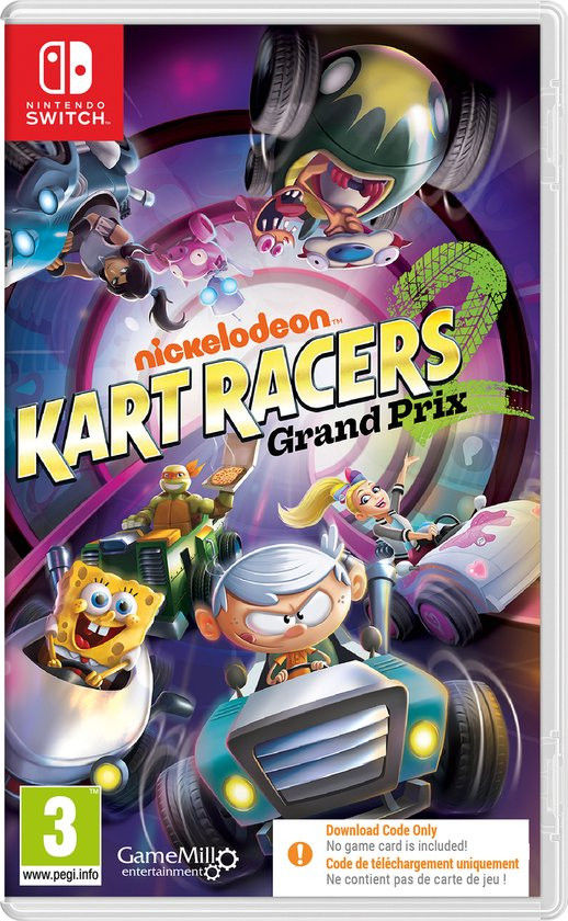 Nickelodeon Kart Racers 2 Grand Prix (code in a box) Nintendo Switch