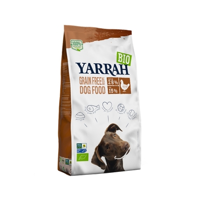 Yarrah - Droogvoer Hond Graanvrij Bio - 10 kg - hondenbrokken