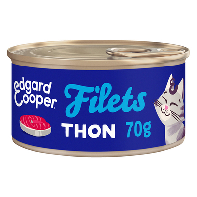 12x70g Edgard & Cooper Adult Graanvrije Filets Tonijn - Kattenvoer - natvoer katten