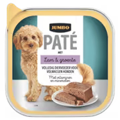 Jumbo Hond Paté met Lam & Groente 300g - natvoer honden