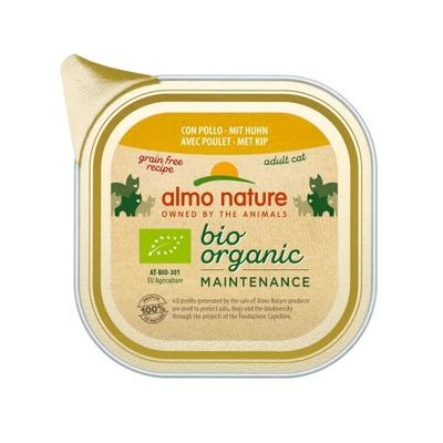 Almo Nature Biorganic met kip 19 x 85 gr - natvoer katten