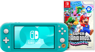 Nintendo Switch Lite Turquoise + Super Mario Bros. Wonder