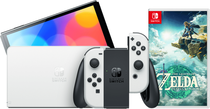 Nintendo Switch OLED Wit + Zelda: Tears of the Kingdom