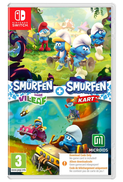 De Smurfen Missie Vileaf + Smurfen Kart (Code in a Box) Nintendo Switch