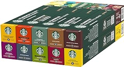 STARBUCKS Discovery Variety Pack by Nespresso, Koffiecapsules 10 x 10 100 Capsules