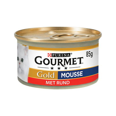 GOURMET Gold Mousse - Rund - 48 x 85 gram - natvoer katten