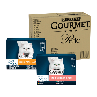 GOURMET Perle Mini-Filets - 12 x 85 g - natvoer katten