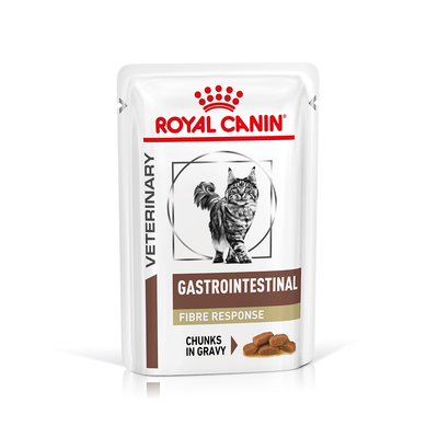 48x 85g Royal Canin Veterinary Feline Gastrointestinal Fiber Response in Soße Katzenfutter nass - natvoer katten