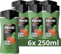 Axe Jungle Fresh 3-in-1 douchegel - 6 x 250 ml