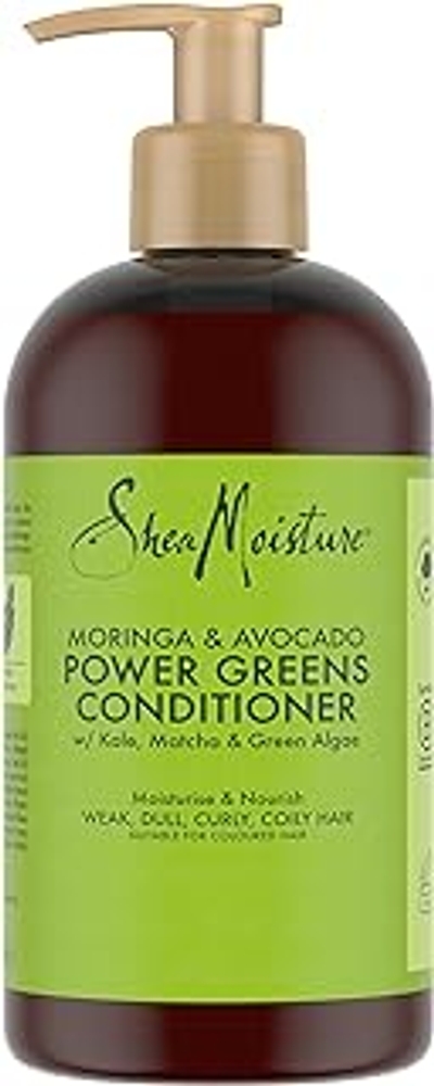 SheaMoisture Moringa & Avocado - Conditioner Power Greens - natuurlijk vrij van siliconen, sulfaten - 384 ml
