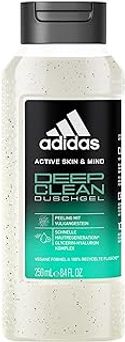 adidas Active Skin & Mind Deep Clean douchegel, aromatische douchegel voor heren, 250 ml