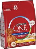 PURINA ONE Medium/Maxi > 10 kg droogvoer voor honden, 4 zakken van elk 2,5 kg - hondenbrokken