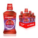 Colgate Mondspoeling Max White Purple Reveal 4 x 500 ml - onze paarse kracht voor wittere tanden, zonder alcohol