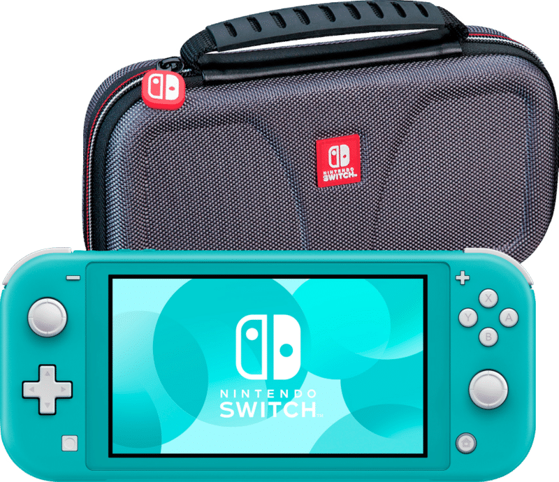 Nintendo Switch Lite Turquoise + Bigben Officiële Nintendo Switch Lite Beschermtas
