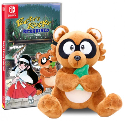 Pocky & Rocky Reshrined Pluche Bundle Nintendo Switch