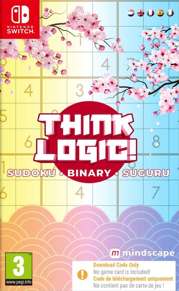 Think Logic! Sudoku - Binary - Suguru (Code in a Box) Nintendo Switch