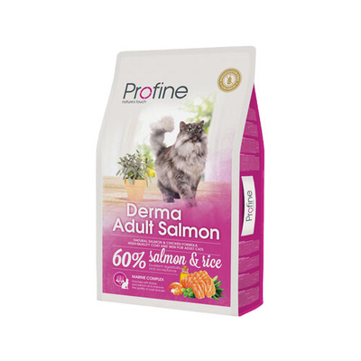 Profine Adult Derma - Kattenvoer - Zalm - 10 kg - kattenbrokken