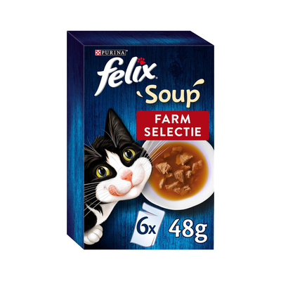 Felix Soup Farm Selectie - 12 x 48 gram - natvoer katten