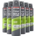 Dove Deodorant spray - Extra fresh - 6 x 150 ml - Voordeelverpakking