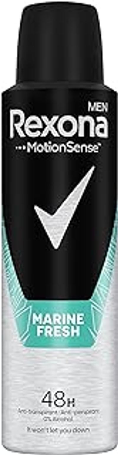 Rexona Men MotionSense Deo Spray Stay Fresh Marine - Anti-transpirant met 48 uur bescherming tegen sterk zweten en lichaamsgeur - 150 ml 1 stuk