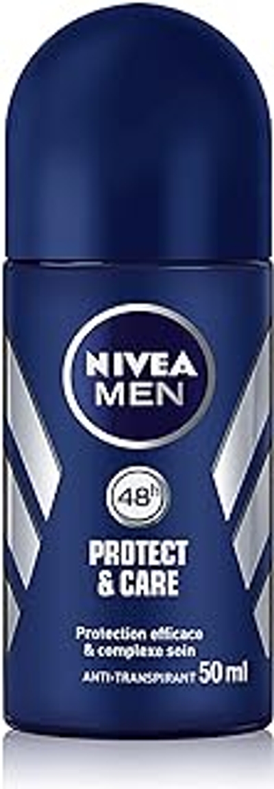 Nivea Men Protect & Care Deodorant Roll-On Deodorant 50 ml — 2 stuks