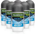 Palmolive Deodorant Roll-On Sexpack, For Men Pure Arctic Anti-Perspirant Zonder Alcohol, 50 ml in verpakking van 6