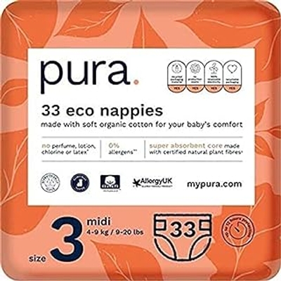 Pura Eco-Friendly  luiers maat 3 - 33 stuks