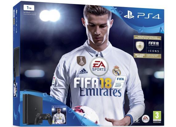 Sony PS4 Slim 1TB Black FIFA 18