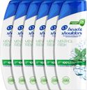 Head & Shoulders Menthol Fresh - Anti-Roos Shampoo - Dagelijks Gebruik - Fris Gevoel  6 x 300 ml