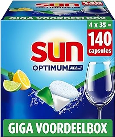Sun Optimum All in 1  vaatwastabletten  - 140 wasbeurten