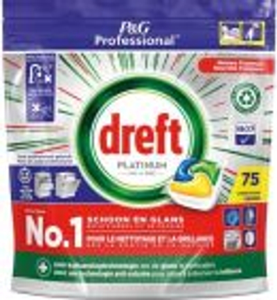 Dreft Lemon vaatwastabletten  - 75 wasbeurten