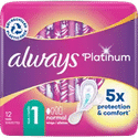 Always Platinum Normal (Maat 1) Maandverband - 12 stuks