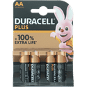 Duracell Alkaline Plus AA 4 batterijen