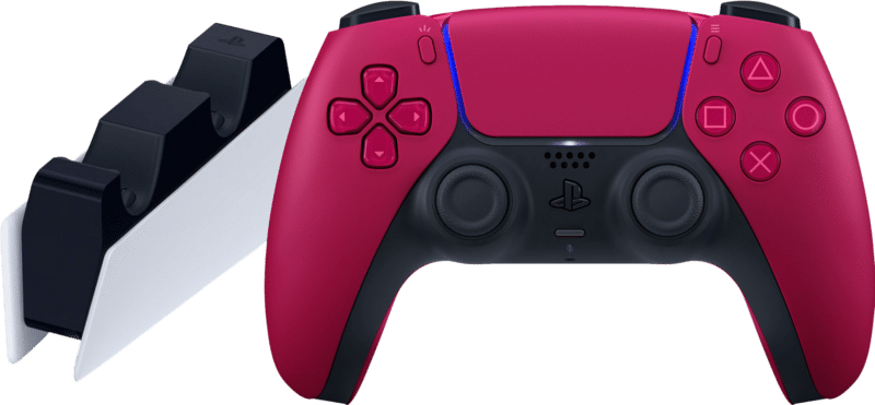 Sony PlayStation 5 DualSense draadloze controller Cosmic Red + oplaadstation