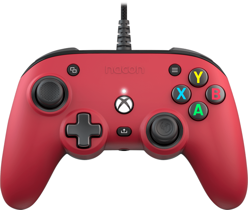 Nacon Pro Compact Official Bedrade Controller - Xbox Series X|S - Rood