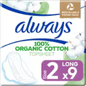 Always Cotton Protection Long Maandverband - 9 stuks