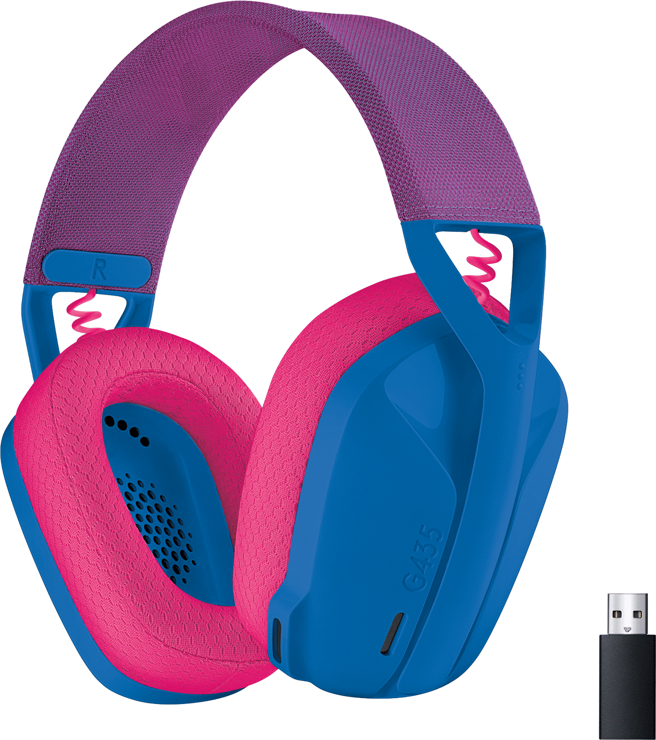 Logitech G435 LIGHTSPEED - Draadloze Gaming Headset - Bluetooth - Blauw