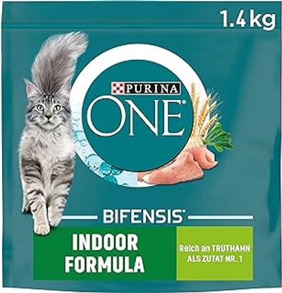 PURINA ONE BIFENSIS Indoor Formula, rijk aan kalkoen, 6 x 1,4 kg - kattenbrokken