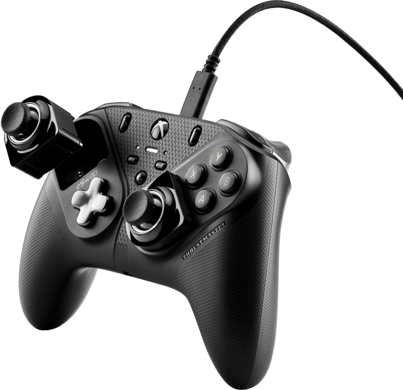 Thrustmaster Eswap S PRO Controller - Xbox Series X|S en PC - Bedrade Gamepad (3m) - Officiële Licentie - Verwisselbare en Nauwkeurige Geavanceerde S2 NXG Mini-Sticks (levensduur 2 miljoen activeringen) - Tact-Switch-Knoppen (64% sneller) en D-pad