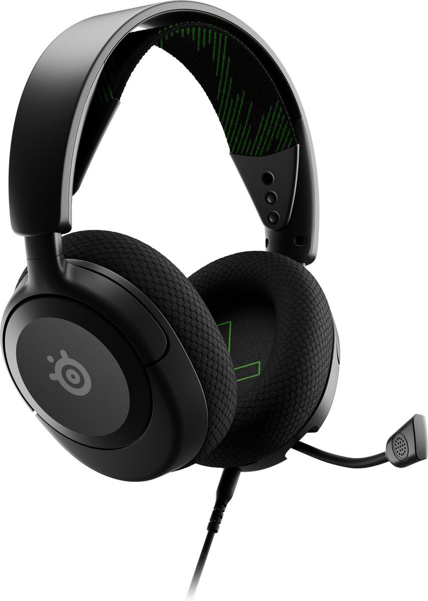 Steelseries ARCTIS NOVA 1X Headset Bedraad Hoofdband Gamen Zwart, Groen