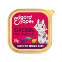 Edgard & Cooper Senior Cat - Vrije Uitloop Kip en Kalkoen - Paté - 16 x 85 gr - natvoer katten
