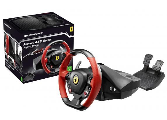 Thrustmaster Ferrari 458 Spider Racestuur - Rood - Xbox One, Xbox Series S & X