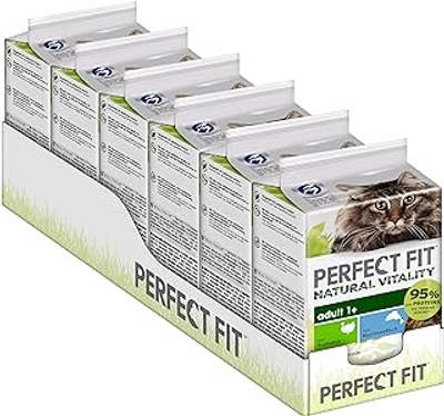 Perfect Fit Natural Vitality Adult 1+ Met Kalkoen En Diepzeevis 36 x 50 gr - natvoer katten