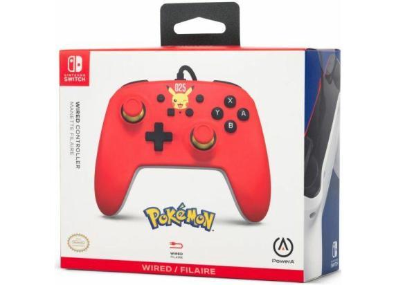 Nintendo Switch - Pokemon Switch - Power A Wired Controller Lauging Pikachu